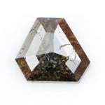 1.02 Ct brown Pentagon cut natural diamond with unique angles and earthy color for statement luxury jewelry