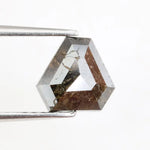 1.02 Ct brown Pentagon cut natural diamond with unique angles and earthy color for statement luxury jewelry