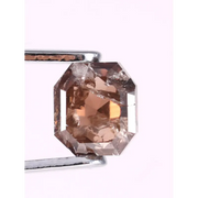 0.43 Ct Asscher Cut Brown Fancy Natural Earth Mined Loose Diamond for Custom Rings and Fine Jewelry