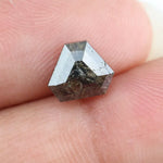 1.02 Ct brown Pentagon cut natural diamond with unique angles and earthy color for statement luxury jewelry