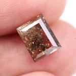 2.73 Ct Fancy Brown Rectangular Lab Grown Diamond Modern Loose Stone for Custom Designer Ring Jewelry
