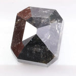 1.07 carat natural emerald cut black diamond loose stone for custom engagement ring or fine jewelry setting