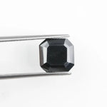 black colour diamond 3ct natural diamond price radiant cut ring
