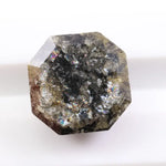 2.83 carat natural Asscher cut gray black diamond loose fancy color stone for custom ring setting