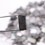 Lab grown rough black diamond, uncut raw fancy diamond, perfect for custom jewelry and rustic crystalline designs