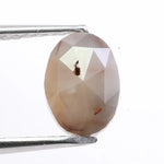 0.81 carat natural oval cut pink diamond loose fancy color stone for custom engagement ring