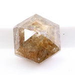 1.22 carat natural hexagon cut brown diamond loose fancy color gemstone for custom engagement ring