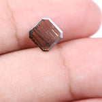 premium 0.88 Ct brown emerald cut lab grown diamond with classic step cut shine loose stone