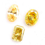 Fancy yellow lab grown diamond oval and radiant cut loose lab created diamond for engagement ring and custom fine jewelry making