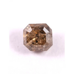 0.43 Ct Asscher Cut Brown Fancy Natural Earth Mined Loose Diamond for Custom Engagement Rings.