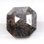 2.51 Ct natural black Asscher cut diamond loose for custom engagement rings and designer jewelry