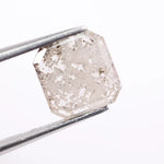 1.52 Ct white emerald cut lab grown diamond loose stone with classic rectangular brilliance