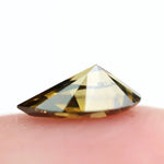 0.49 Ct pear cut brown lab grown diamond loose stone with soft sparkle, elegant lab diamond for wedding or engagement ring.