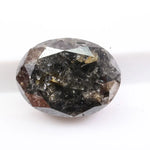 1.59 carat natural loose oval cut black diamond fancy color stone for custom engagement ring