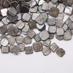 Grey brown lab grown rough diamond slice lot with flat uncut diamond plates for custom jewelry making and designer rings