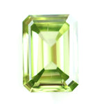 0.67 Ct Fancy Green Emerald Cut Lab Created Diamond Lab Grown Diamond For Pendant