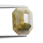 1.34 Ct Emerald Cut Natural Yellow Diamond Loose Stone, Ideal for Custom Engagement Rings