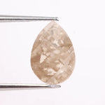 premium 1.67 Ct brown pear cut lab grown diamond loose stone with sharp brilliant facets