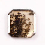 1.28 Ct White & Brown Emerald cut lab grown diamond loose stone with elegant teardrop shape and brilliant sparkle for custom jewelry