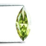 0.51 Ct marquise cut green lab created diamond loose stone for luxury jewelry, vibrant green lab grown diamond gem.