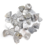 grey natural diamond in an uncut irregular form for jewelry design and custom creations