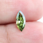 0.51 Ct marquise cut green lab created diamond loose stone for luxury jewelry, vibrant green lab grown diamond gem.
