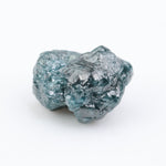 blue colour rough cut diamond engagement ring