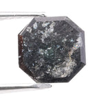 1.81 Ct Asscher cut black diamond loose, premium natural fancy diamond perfect for engagement or custom ring