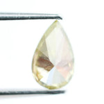 0.47 Ct pear shape green lab created diamond with brilliant sparkle, loose lab grown gemstone for custom jewelry design.