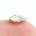 0.47 Ct pear shape green lab created diamond with brilliant sparkle, loose lab grown gemstone for custom jewelry design.