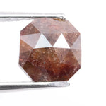 1.43 Ct Asscher cut brown natural diamond loose, perfect for unique engagement ring designs