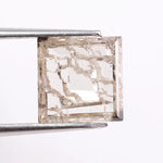 elegant 1.93 Ct white Square lab grown diamond loose stone for custom ring design