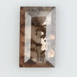 Lab grown smoky quartz diamond featuring brilliant clarity and natural inclusions, ideal for custom engagement rings and fine jewelry.