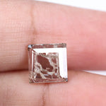 elegant 1.93 Ct white Square lab grown diamond loose stone for custom ring design