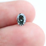 0.44 Ct oval cut fancy blue lab grown diamond loose stone with brilliant sparkle, ideal for engagement or wedding ring jewelry.
