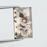 Lab grown smoky quartz diamond featuring brilliant clarity and natural inclusions, ideal for custom engagement rings and fine jewelry.