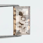 Lab grown smoky quartz diamond featuring brilliant clarity and natural inclusions, ideal for custom engagement rings and fine jewelry.