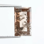 Lab grown smoky quartz diamond featuring brilliant clarity and natural inclusions, ideal for custom engagement rings and fine jewelry.