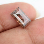 Lab grown smoky quartz diamond featuring brilliant clarity and natural inclusions, ideal for custom engagement rings and fine jewelry.