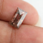 Lab grown smoky quartz diamond featuring brilliant clarity and natural inclusions, ideal for custom engagement rings and fine jewelry.