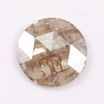 premium 1.05 Ct white & Brown round cut lab grown diamond with clean brilliant facets