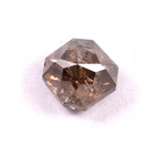 0.37 Ct Asscher Cut Brown Fancy Natural Earth Mined Antique Shape Loose Diamond for Custom Engagement Ring