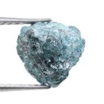 blue colour rough raw uncut diamonds