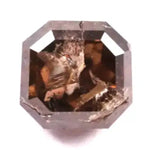 0.37 Ct Asscher Cut Brown Fancy Natural Earth Mined Antique Shape Loose Diamond for Custom Engagement Ring