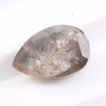 1.94 Ct pear cut gray natural diamond loose stone with elegant shape and brilliance for engagement ring or custom jewelry