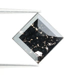 Premium lab-grown black diamond with a brilliant square cut, perfect for eco-conscious jewelry lovers seeking sustainable, conflict-free gemstones.