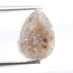 1.23 ct pear cut pink peach lab grown diamond loose stone with brilliant sparkle for engagement ring or fine jewelry design