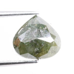 1.81 ct natural green pear cut diamond loose gemstone with brilliant sparkle for luxury custom jewelry design