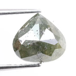 1.81 ct natural green pear cut diamond loose gemstone with brilliant sparkle for luxury custom jewelry design