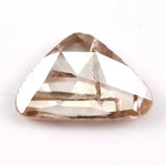1.00 Ct brown and white trillion cut lab grown diamond loose stone with sharp triangular facets, ideal for engagement rings and modern designer jewelry.